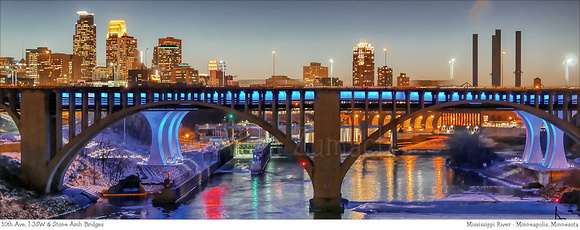 # P4979  Minneapolis - Skyline's Winter Colors